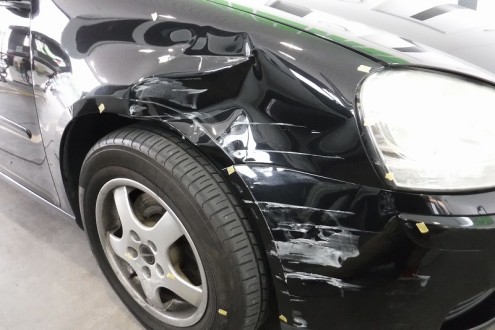 宝塚から入庫　キズ修理の施工前画像