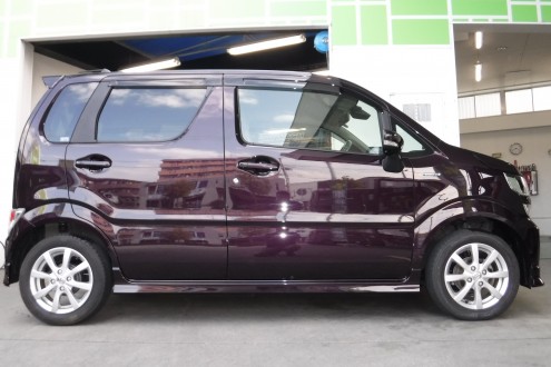 ワゴンＲの板金塗装の施工後画像