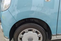 宝塚市　ムーヴキャンバス　　　　　　　　　　　　　　　左フロント部修理